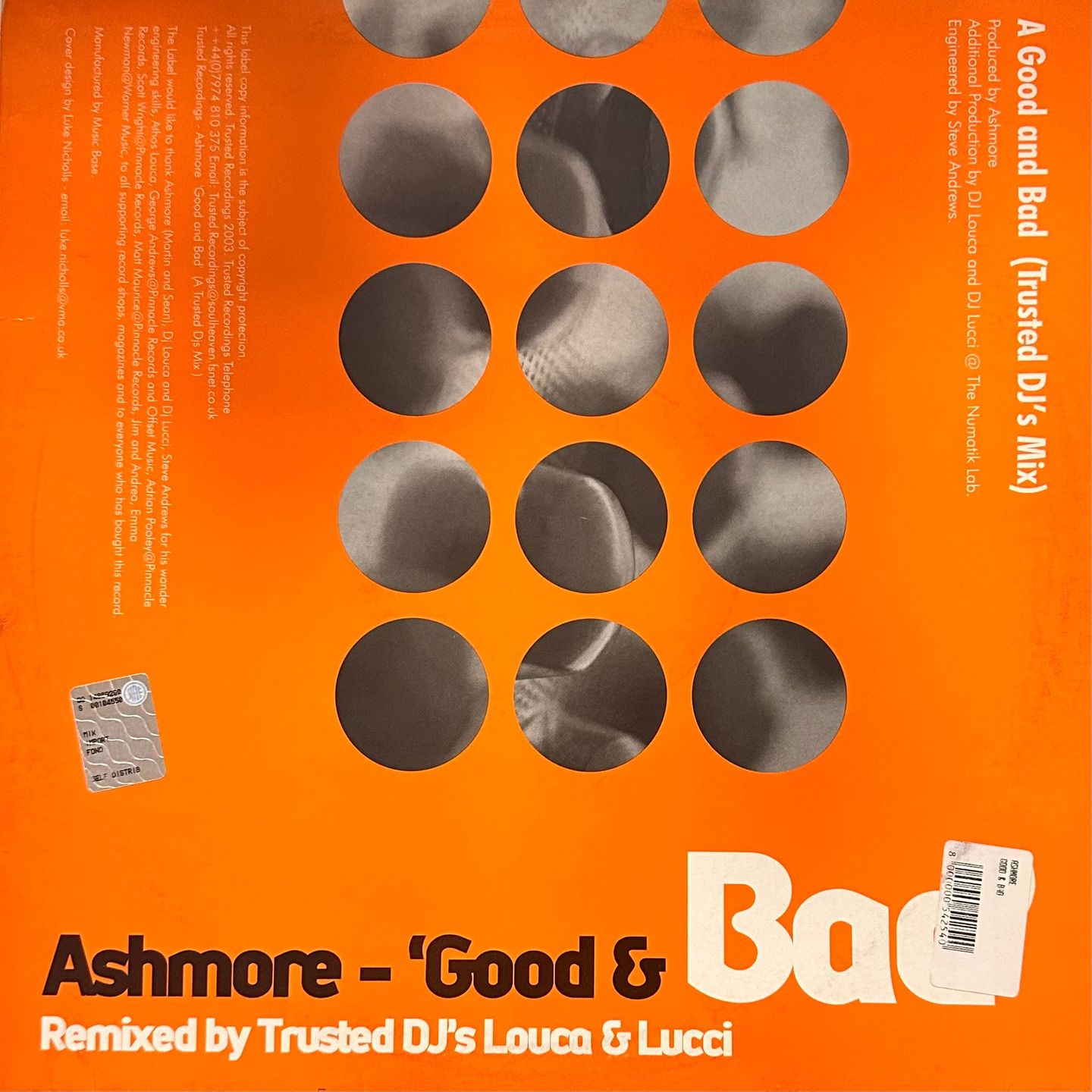 Ashmore - Good & Bad | Trusted Recordings (TRUST 001) - 2