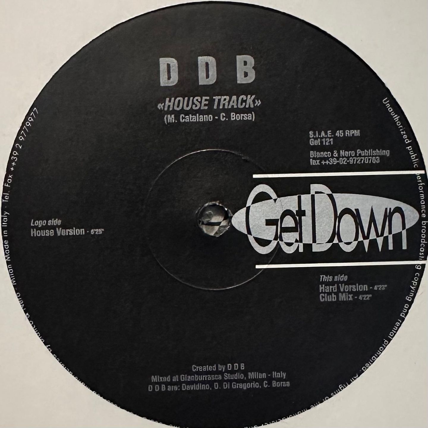 D.D.B. - House Track | Get Down (Get 121) - main