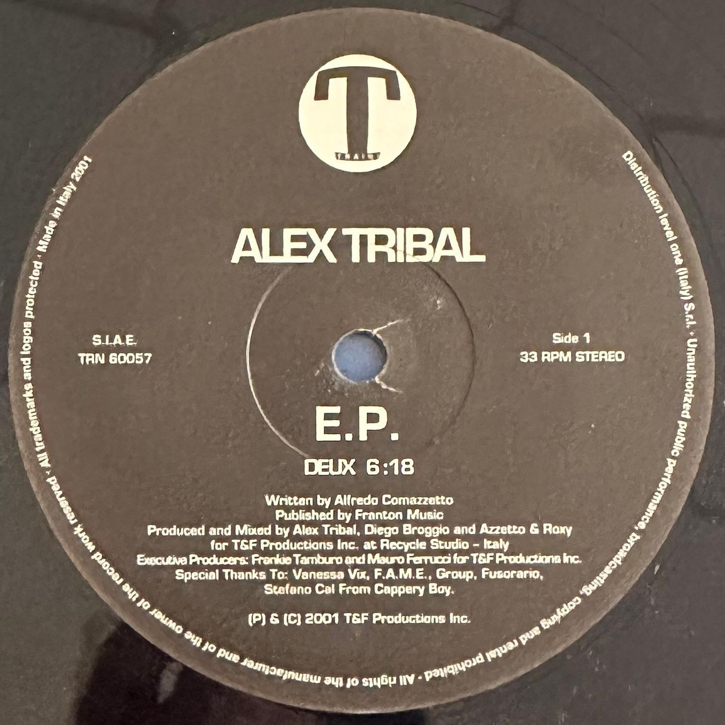 Alex Tribal - E.P. | Train! Records (TRN 60057) - 3