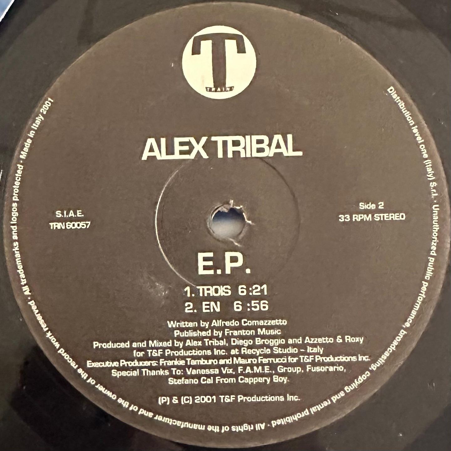 Alex Tribal - E.P. | Train! Records (TRN 60057) - 4