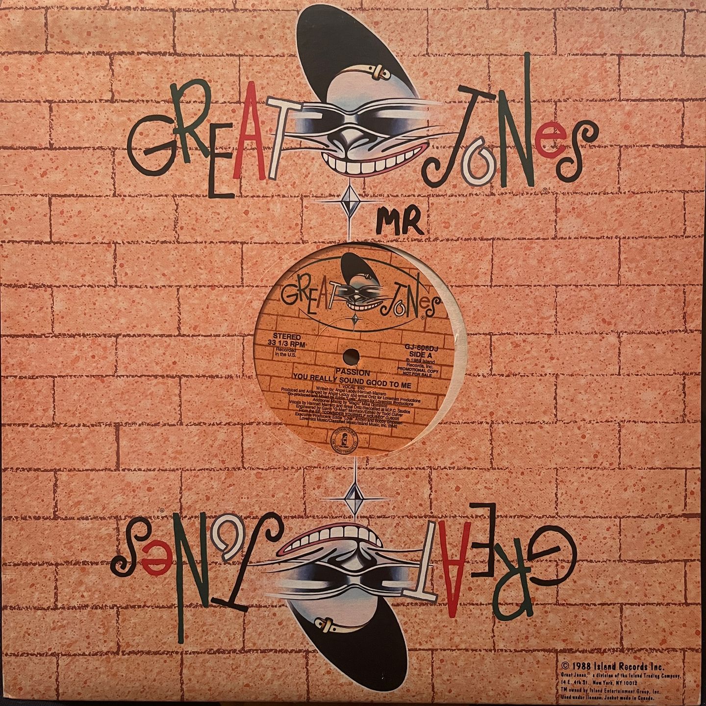 Passion - You Really Sound Good To Me | Great Jones (GJ-606DJ)