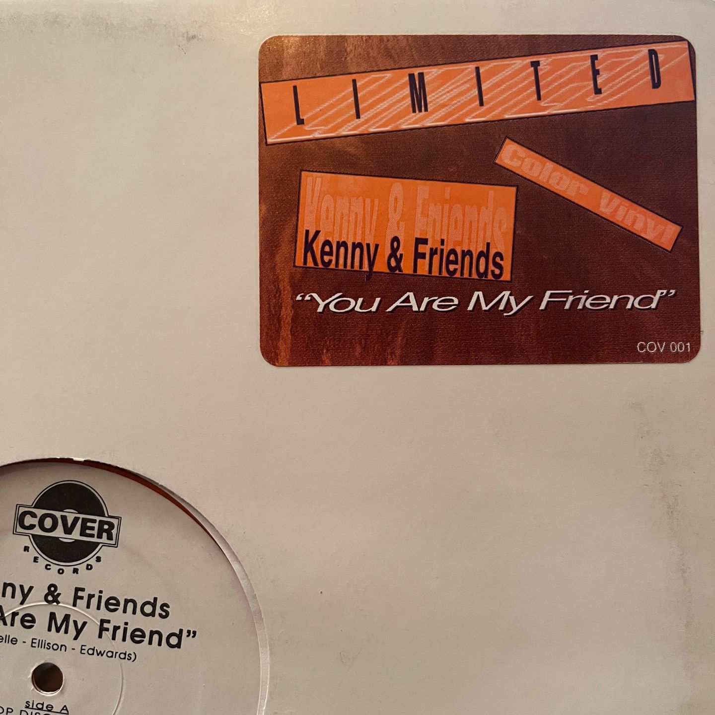 Kenny & Friends - You Are My Friend | Cover Records (COV 001) - main