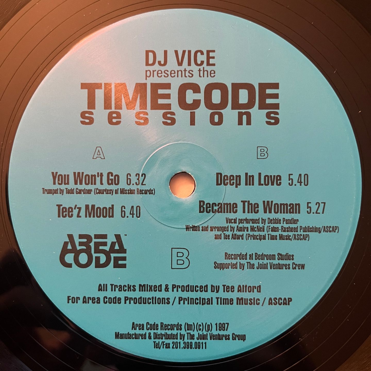 DJ Vice - Time Code Sessions | Area Code Records (AC-103) - main DJ Vice - Time Code Sessions | Area Code Records (AC-103) - main
