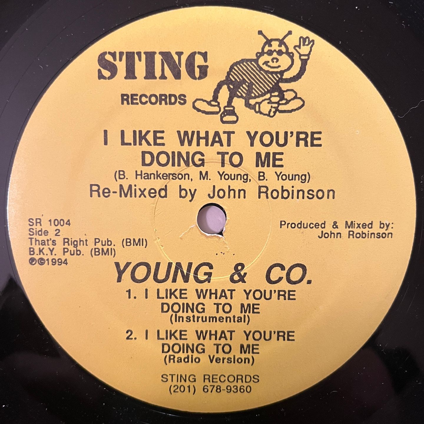 Young & Company - I Like What You’re Doing To Me (Re-Mixed By John Robinson) | Sting Records (SR-1004) - 2