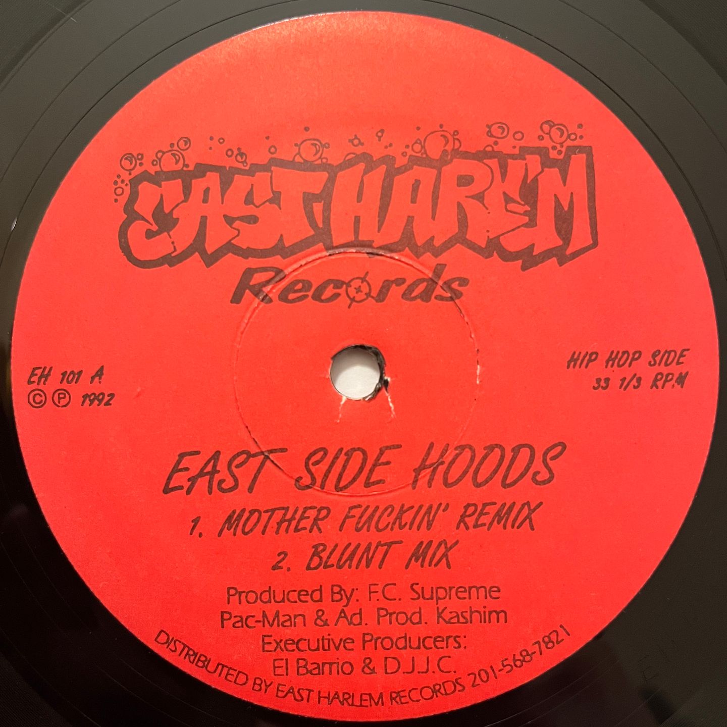 East Side Hoods - Mother Fuckin' / Shoka Man | East Harlem Records (EH 101) - main