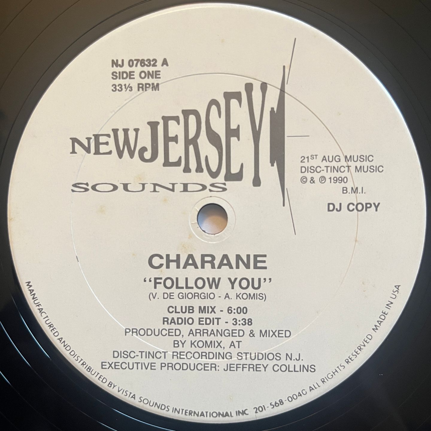 Charane - Follow You | New Jersey Sounds (NJ 07632) - 2
