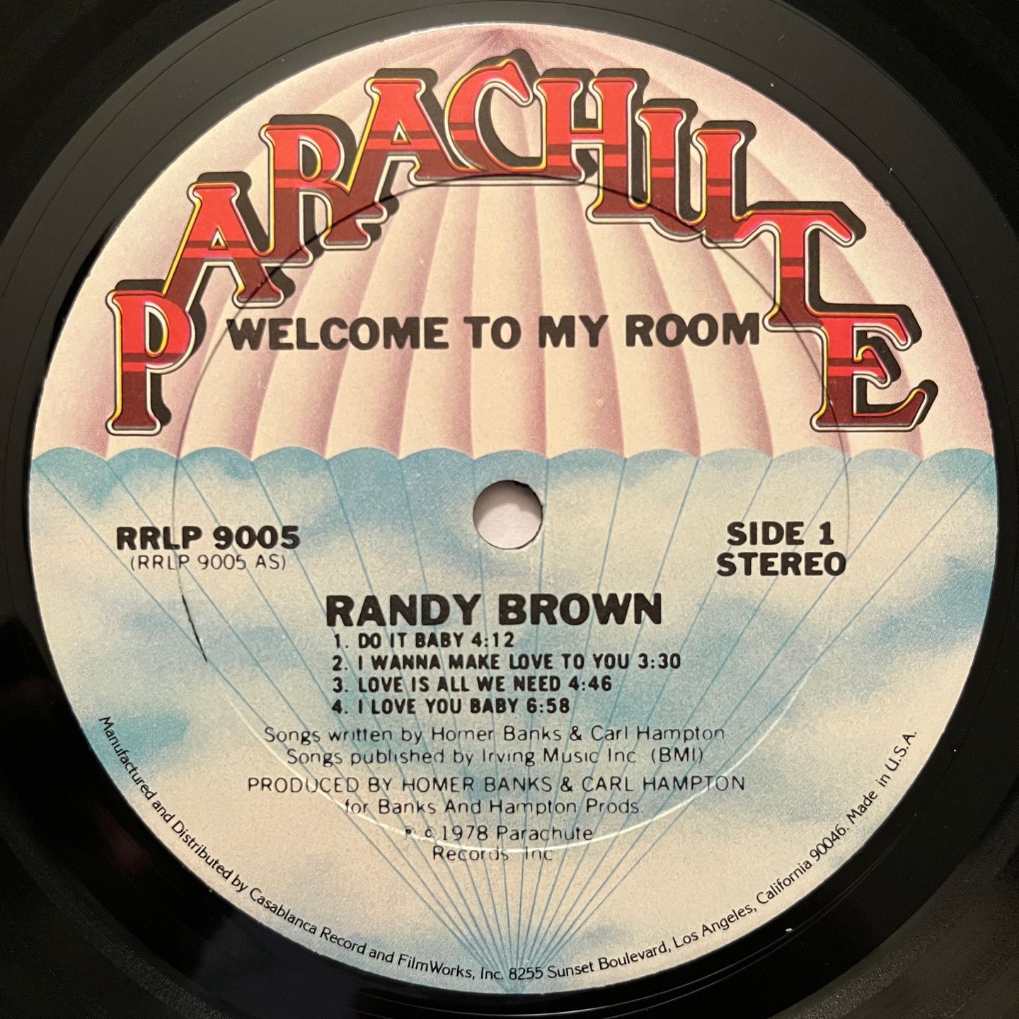 Randy Brown - Welcome To My Room | Parachute Records (RRLP 9005) - 3