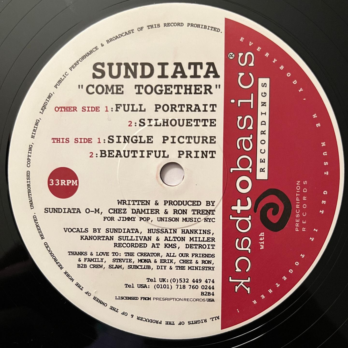 Sundiata O.M. - Come Together | Back To Basics (B2B 1004) - 2