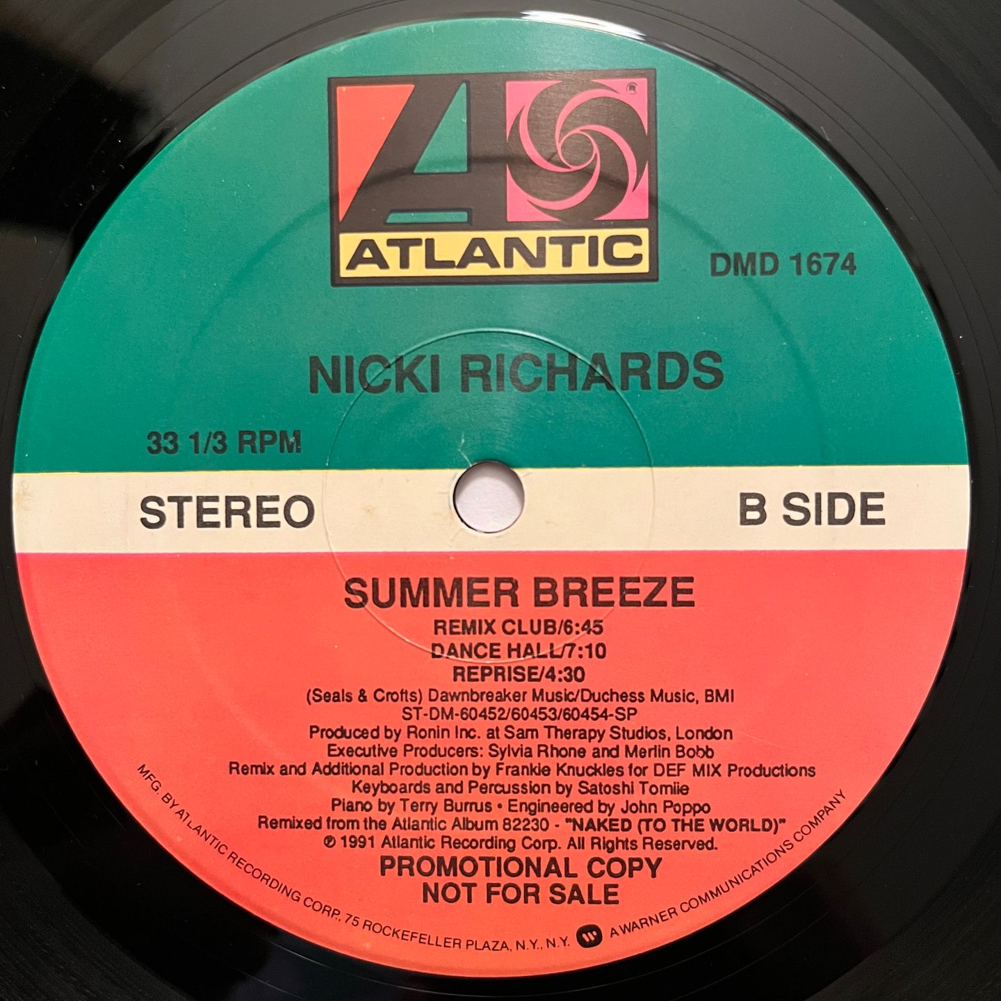 Nicki Richards - Summer Breeze | Atlantic (DMD 1674) - 2 Nicki Richards - Summer Breeze | Atlantic (DMD 1674) - 2