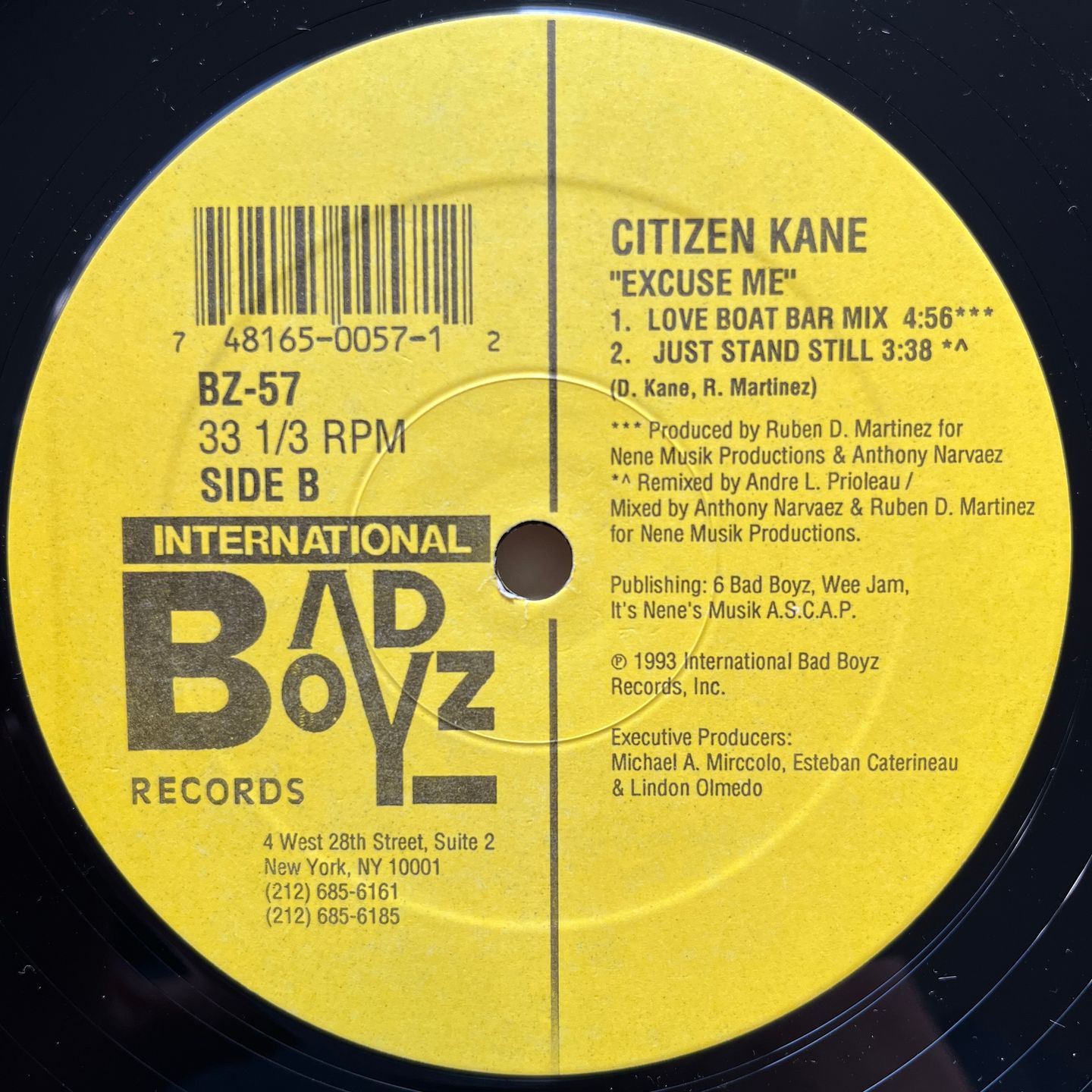 Citizen Kane - Excuse Me | International Bad Boyz Records (BZ-57) - 2