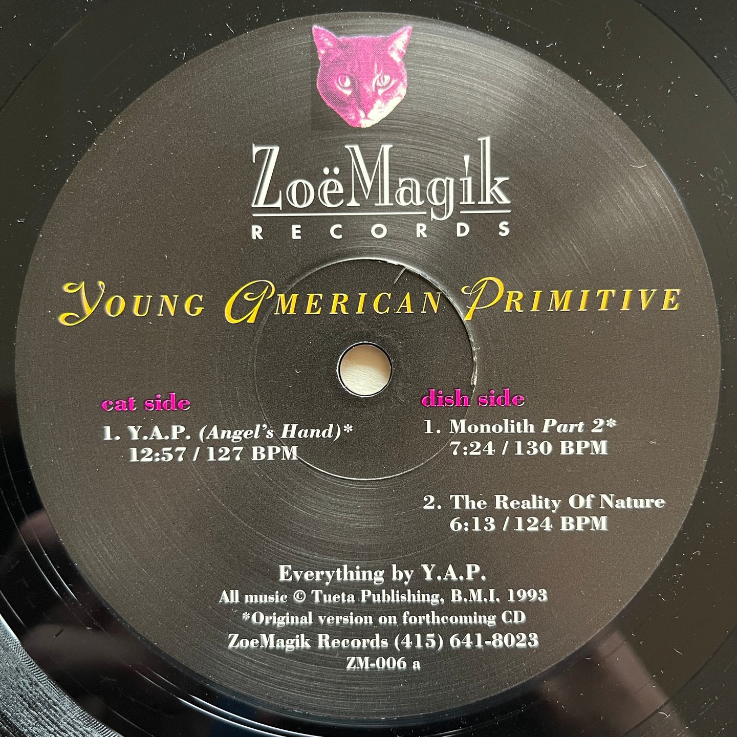 Young American Primitive - Y.A.P. (Angel's Hand) | ZoëMagik Records (ZM-006)