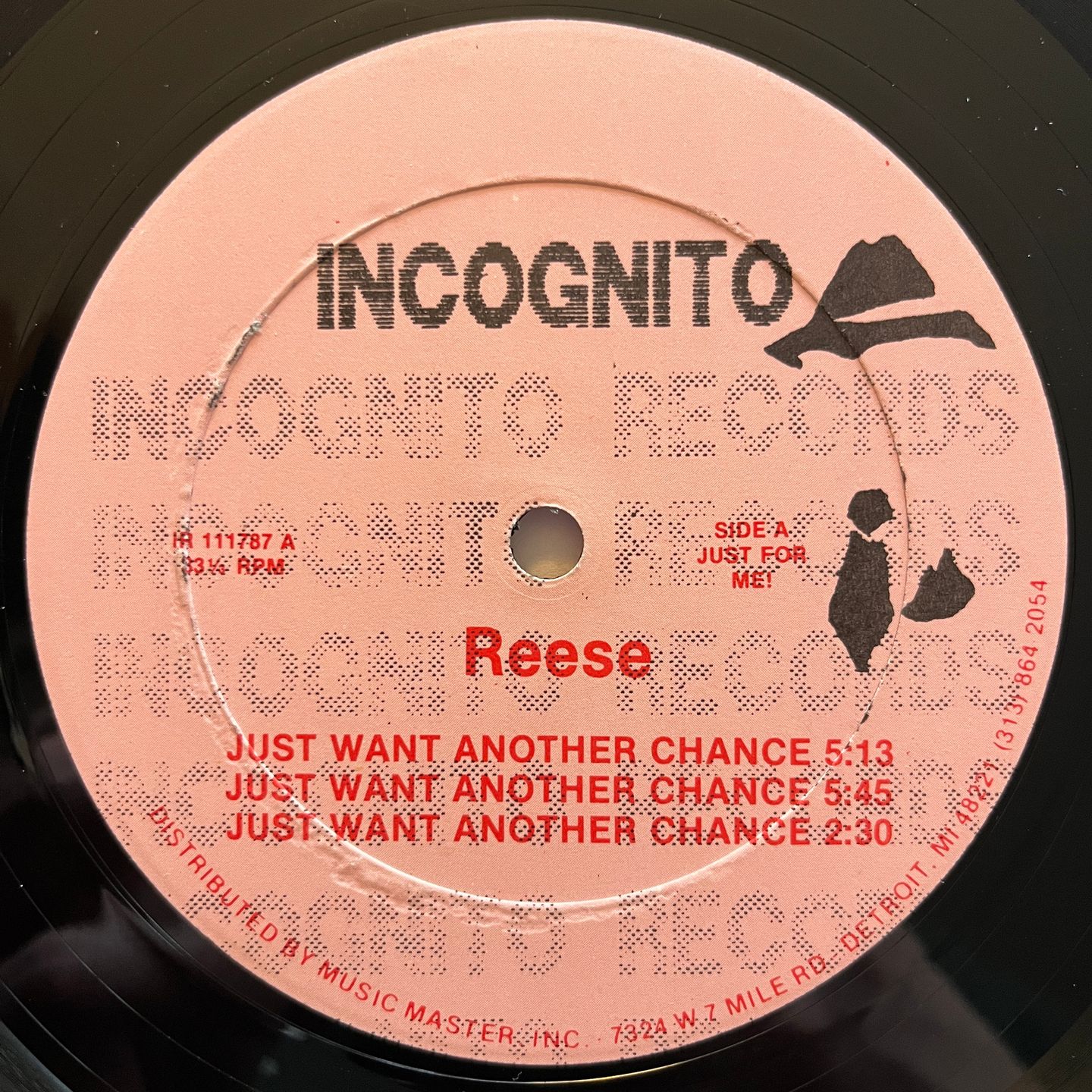 Reese - Just Want Another Chance | Incognito Records (IR 111787) - main