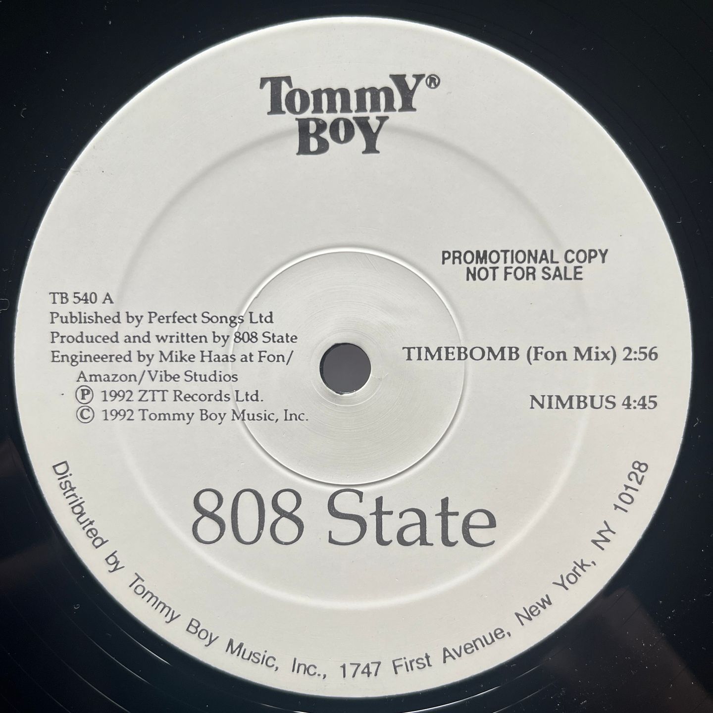808 State - TimeBomb / Nimbus / Reaper Repo | Tommy Boy (TB 540) - 3 808 State - TimeBomb / Nimbus / Reaper Repo | Tommy Boy (TB 540) - 3