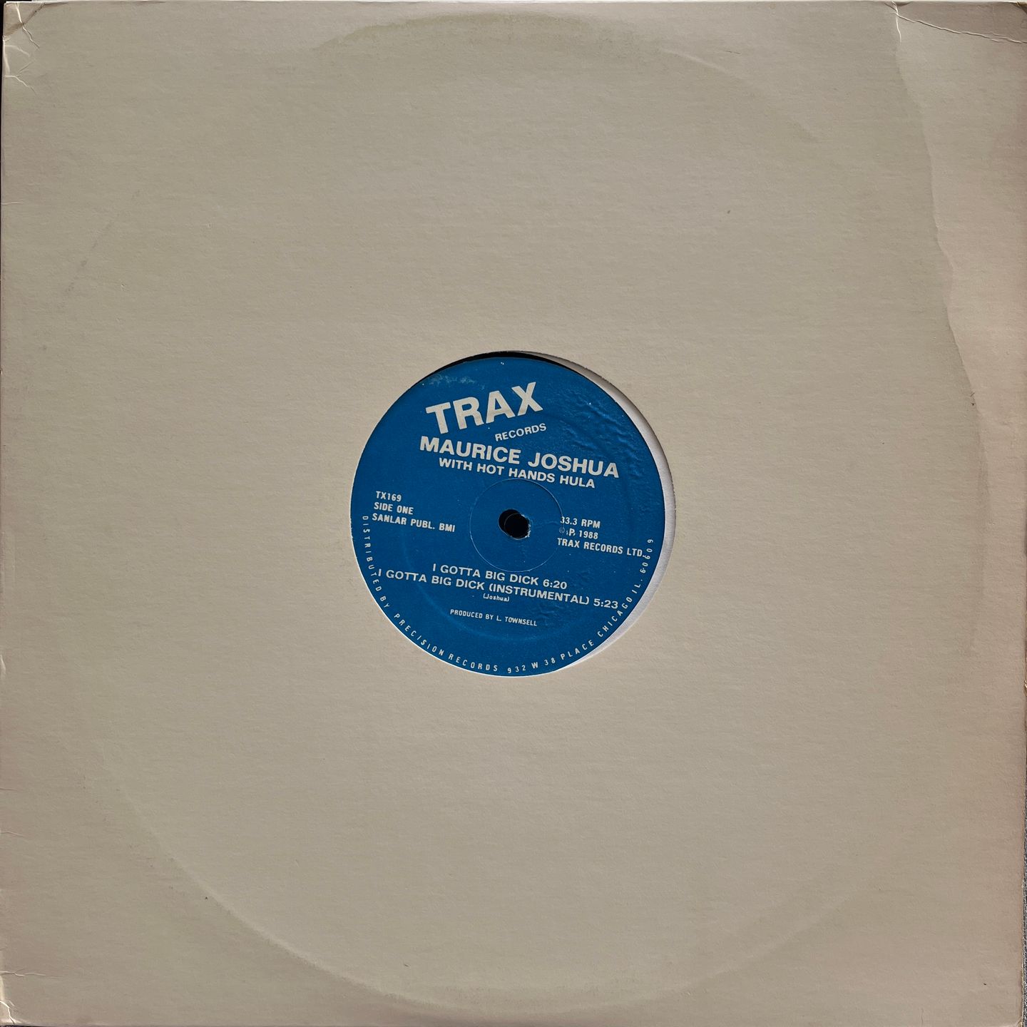 Maurice Joshua With Hula - I Gotta Big Dick | Trax Records (TX169) - 3