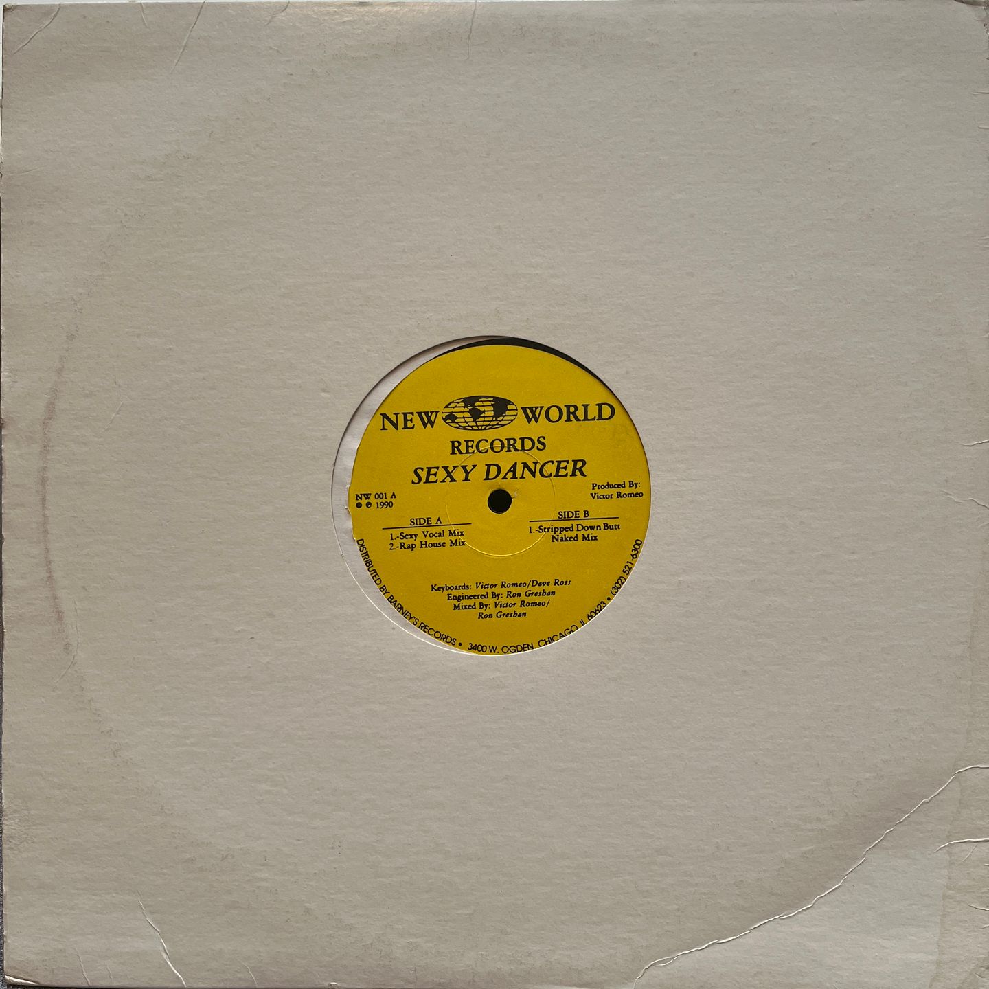 Pleasure Inc. Featuring Diva & Lynett P. - Sexy Dancer | New World Records (NW 001) - 3