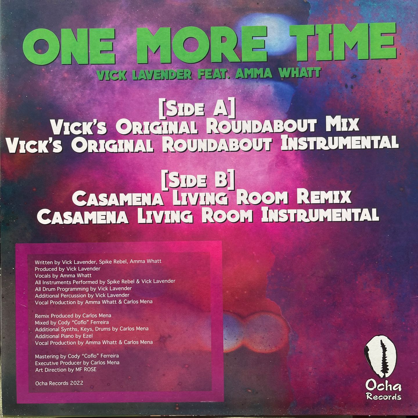 Vick Lavender Feat. Amma Whatt - One More Time | Ocha Records (OCH221) - 2
