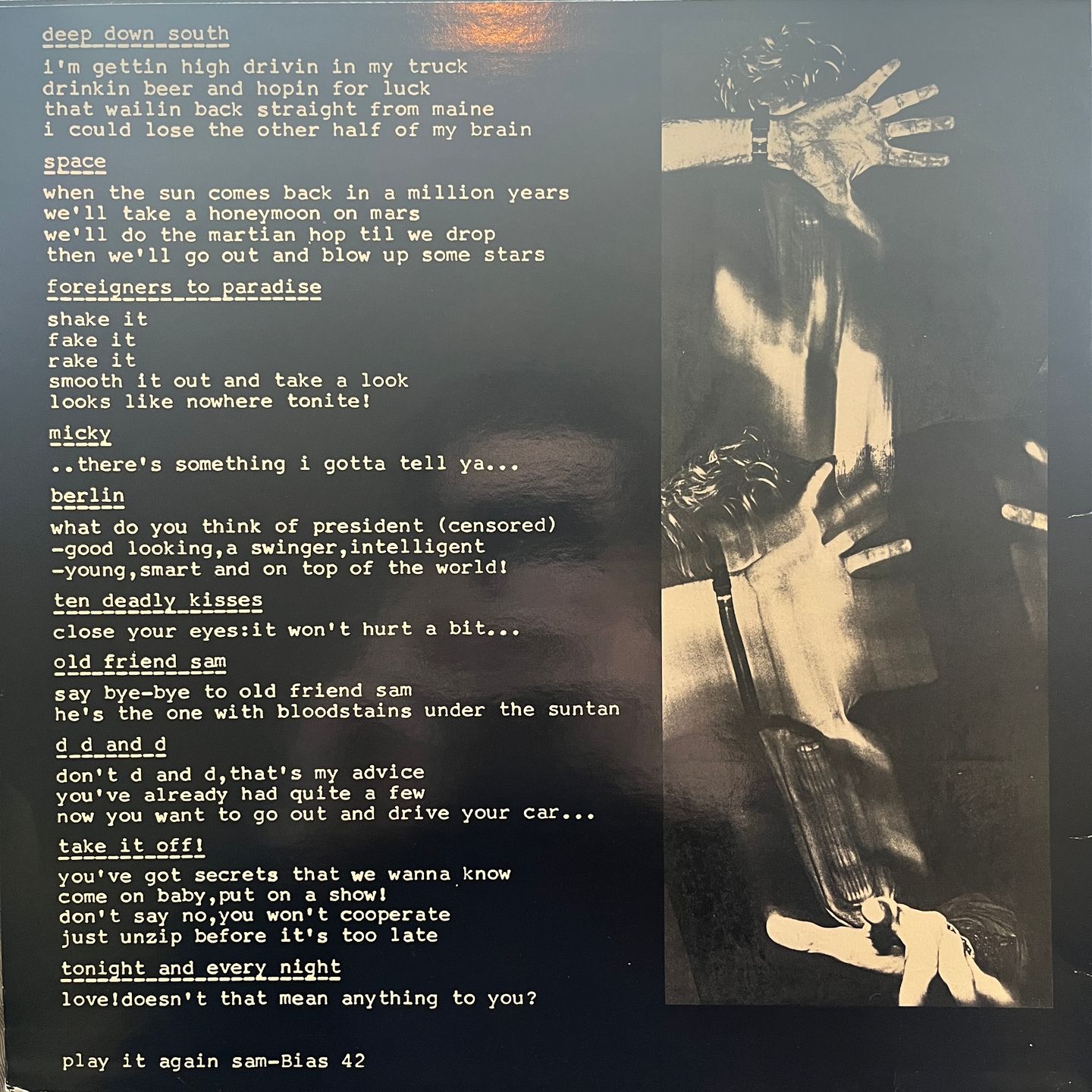 The Weathermen - Ten Deadly Kisses | Play It Again Sam Records (BiaS42) - 2