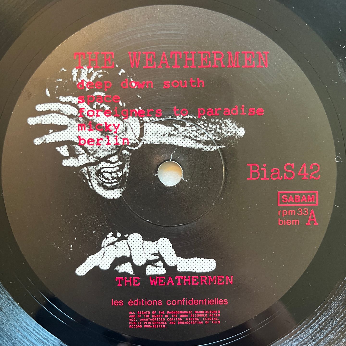 The Weathermen - Ten Deadly Kisses | Play It Again Sam Records (BiaS42) - 3