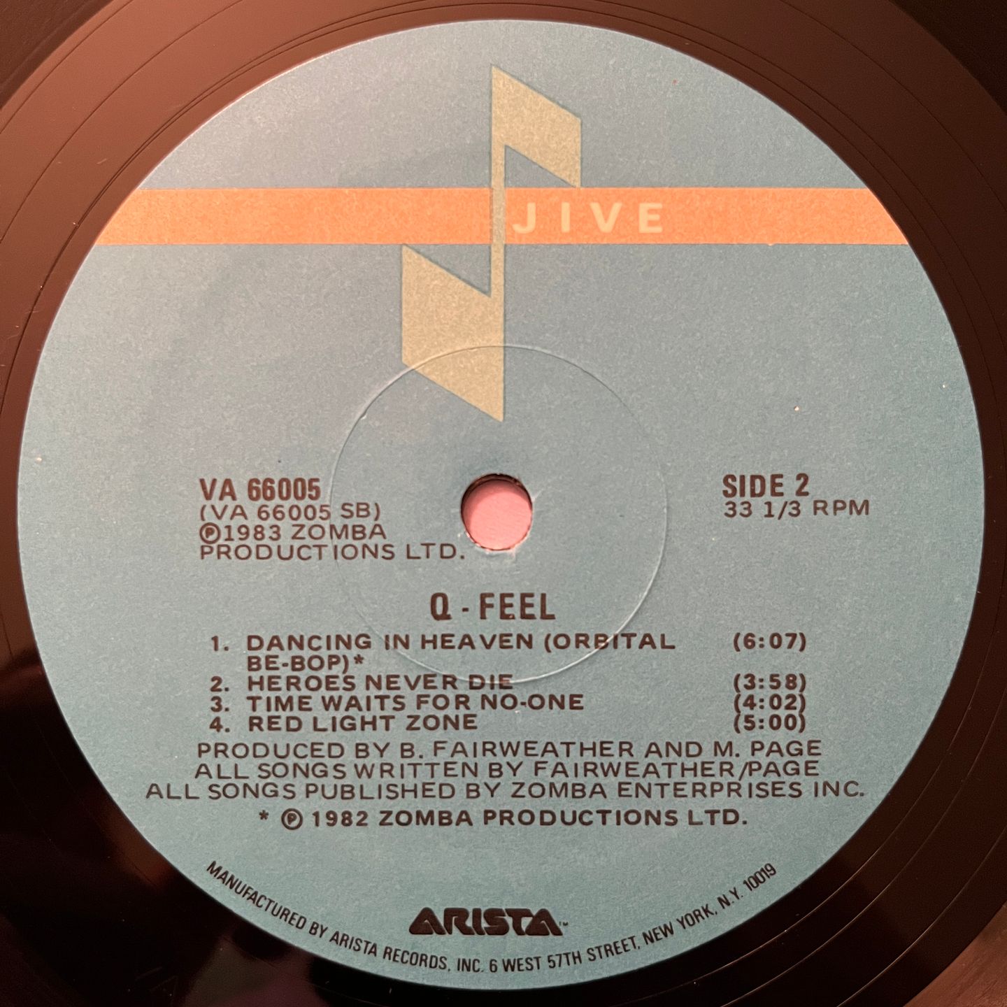 Q-Feel - Q-Feel | Jive (VA 66005) - 4