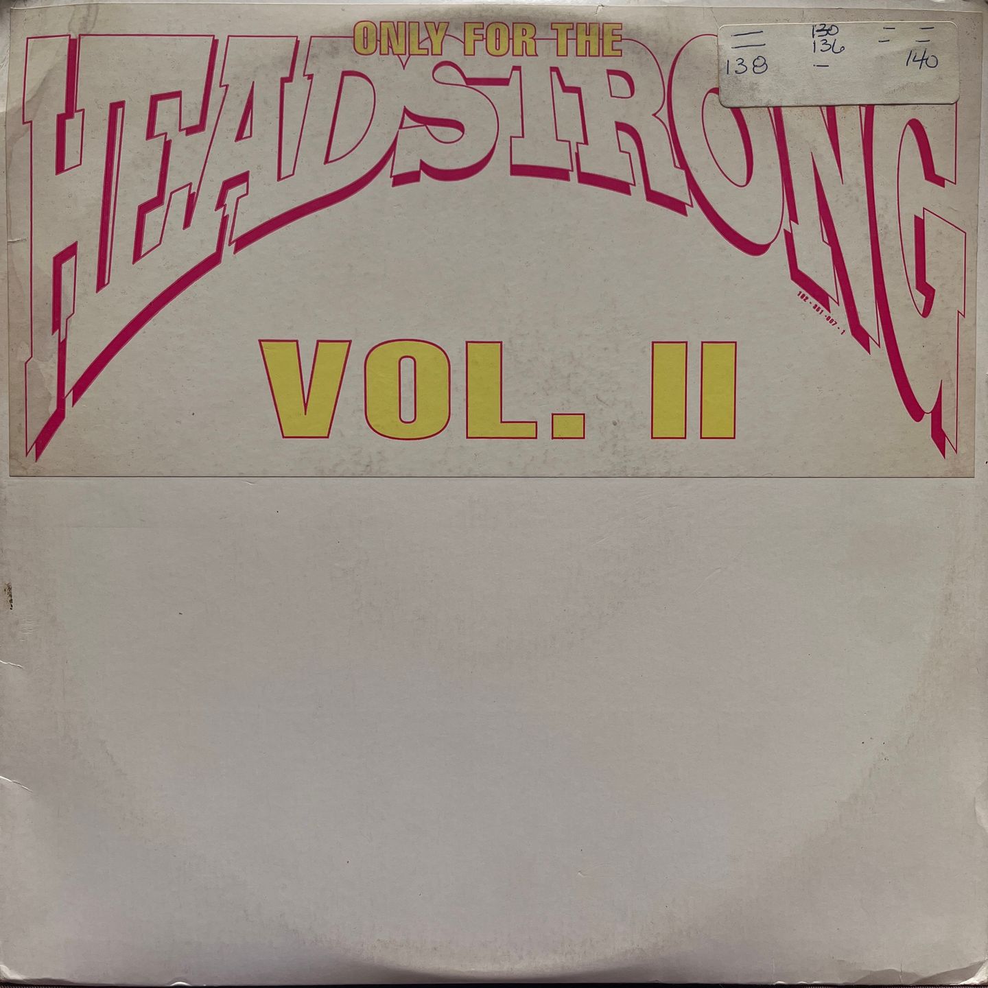 Various - Only For The Headstrong Vol. II | FFRR (162 351 007-1DJ) - main Various - Only For The Headstrong Vol. II | FFRR (162 351 007-1DJ) - main