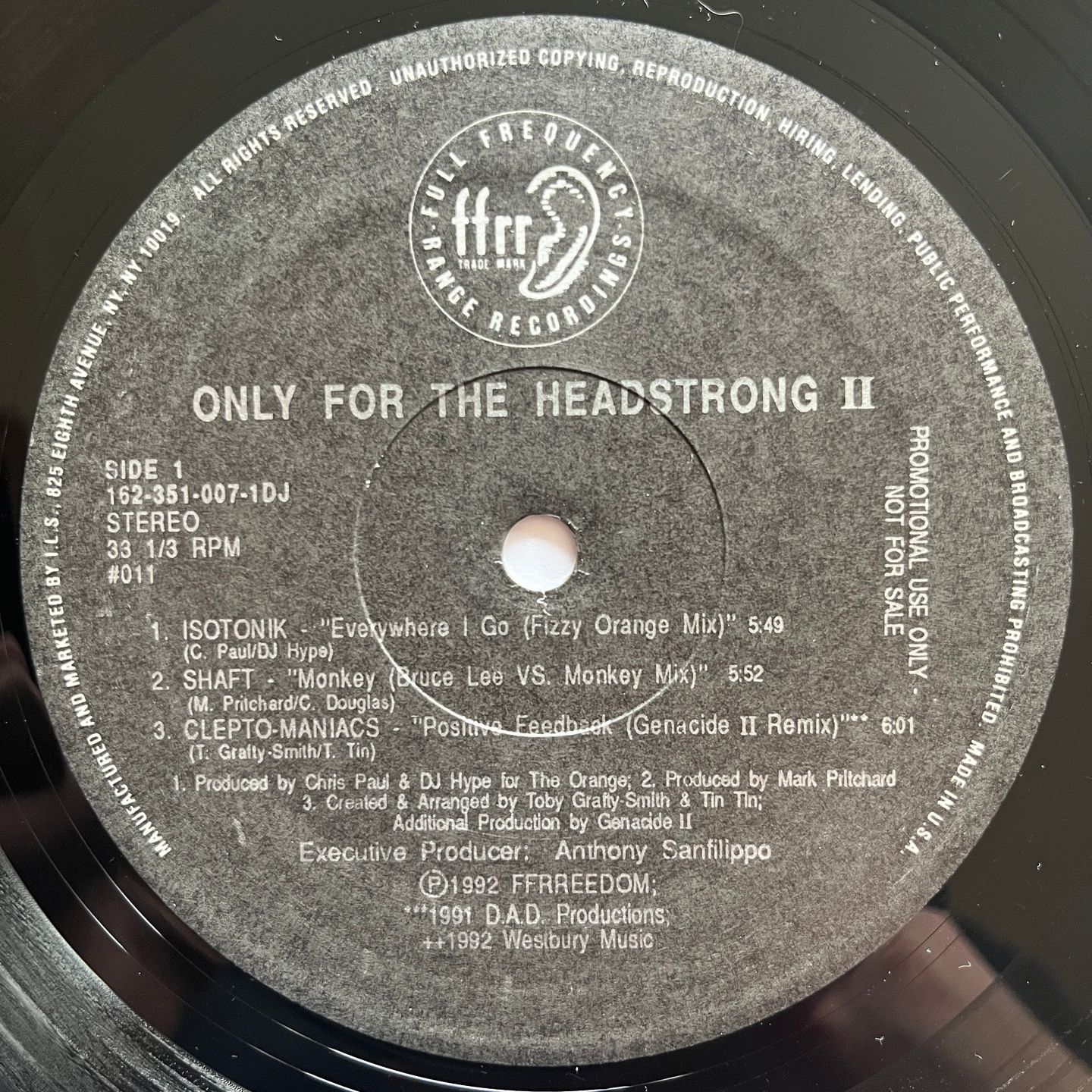 Various - Only For The Headstrong Vol. II | FFRR (162 351 007-1DJ) - 4 Various - Only For The Headstrong Vol. II | FFRR (162 351 007-1DJ) - 4