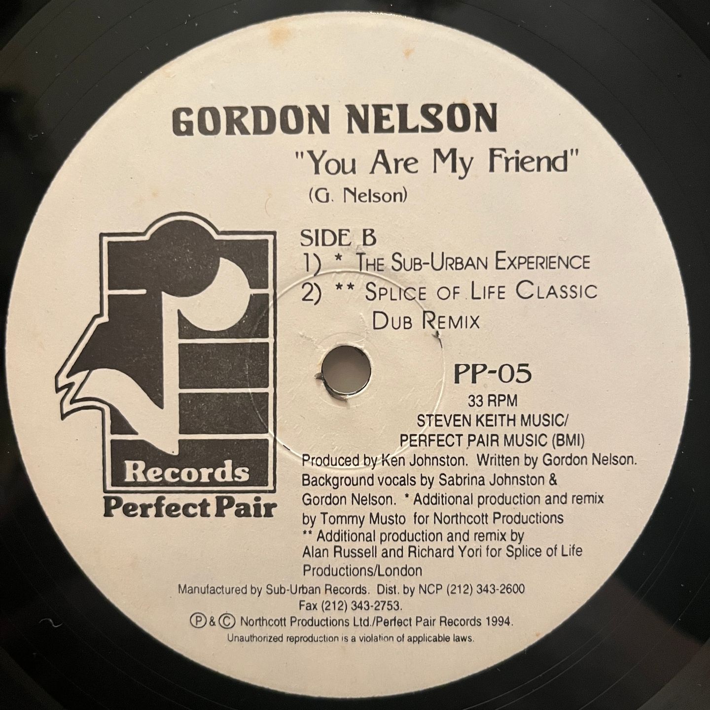 Gordon Nelson - You Are My Friend (Remixes) | Perfect Pair Records (PP-05) - 2