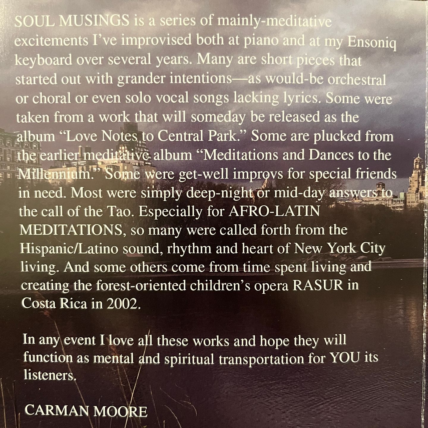 Carman Moore - Soul Musings | Reading Group (rg27) - 4
