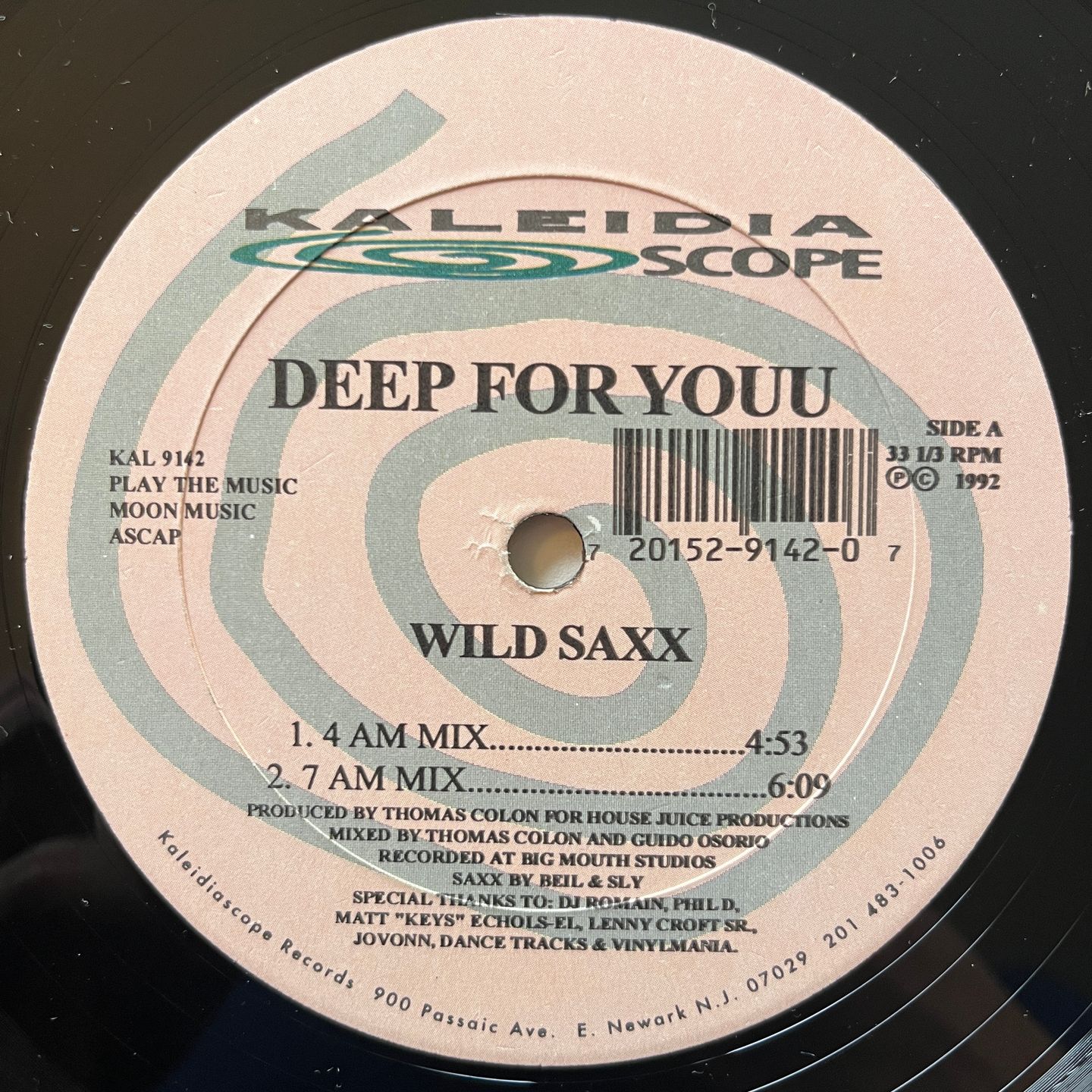Deep For Youu - Wild Saxx | Kaleidiascope Records (KAL 9142) - main
