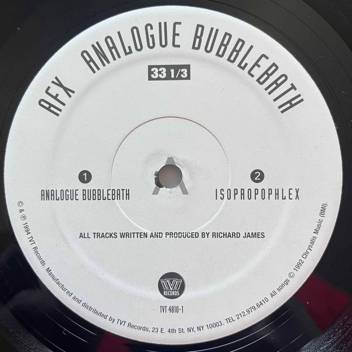 Aphex Twin - Analogue Bubblebath | TVT Records (TVT 4810-1) - 3 Aphex Twin - Analogue Bubblebath | TVT Records (TVT 4810-1) - 3