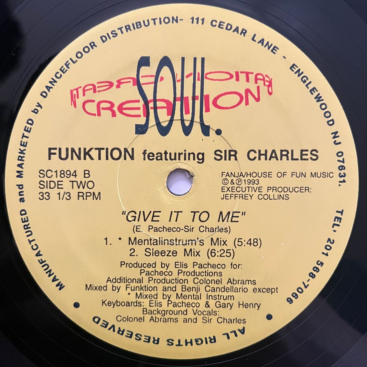 Funktion Featuring Sir Charles - Give It To Me | Soul Creation (SC1894) - 2 Funktion Featuring Sir Charles - Give It To Me | Soul Creation (SC1894) - 2