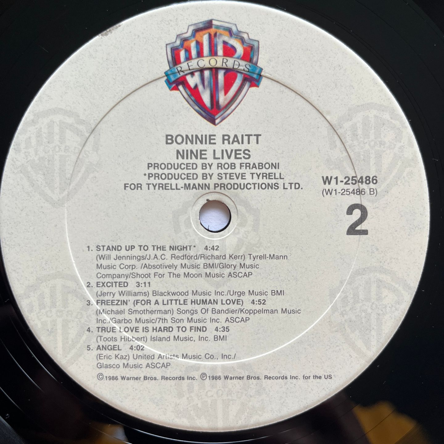 Bonnie Raitt - Nine Lives | Warner Bros. Records (W1-25486) - 4 Bonnie Raitt - Nine Lives | Warner Bros. Records (W1-25486) - 4