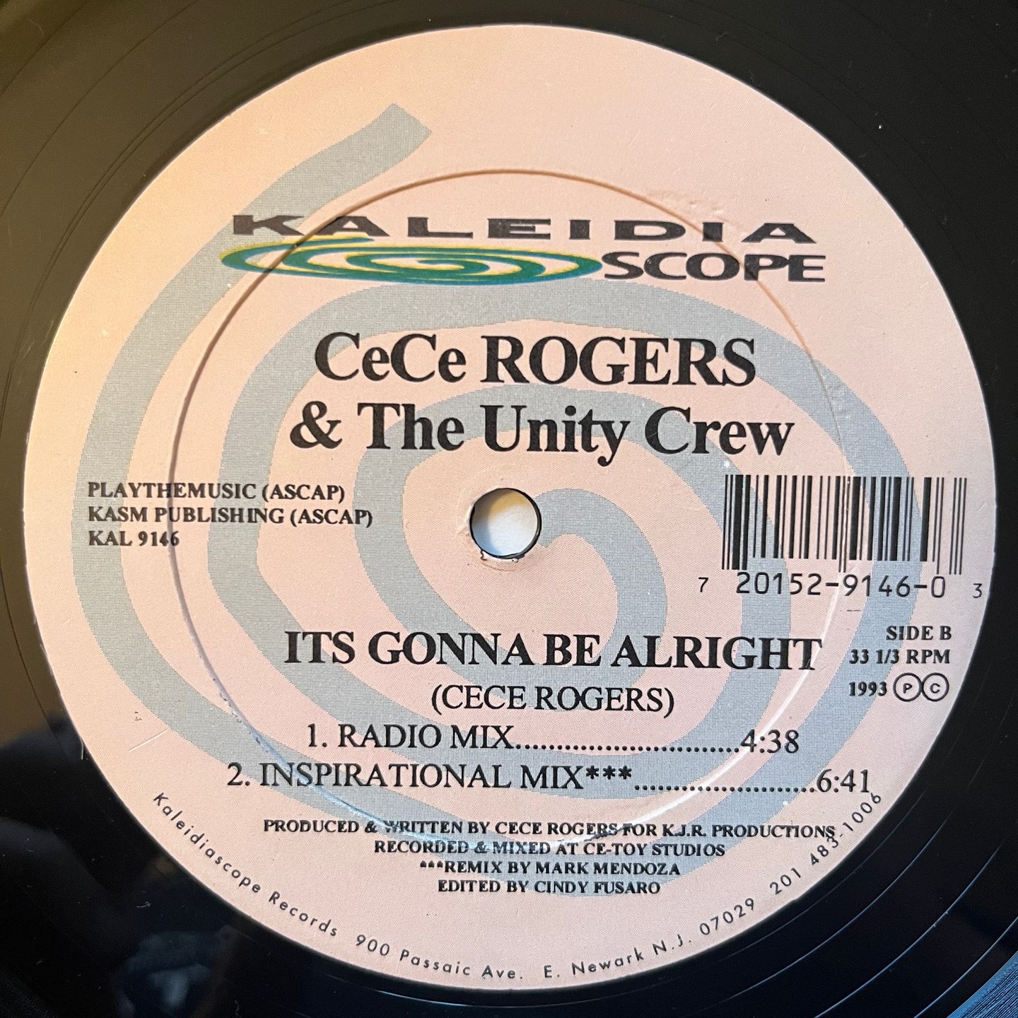 Ce Ce Rogers & The Unity Crew - Its Gonna Be Alright | Kaleidiascope Records (KAL 9146) - 2