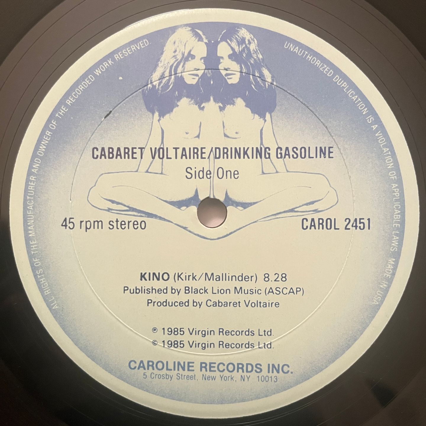 Cabaret Voltaire - Drinking Gasoline | Caroline Records (CAROL 2451) - 5