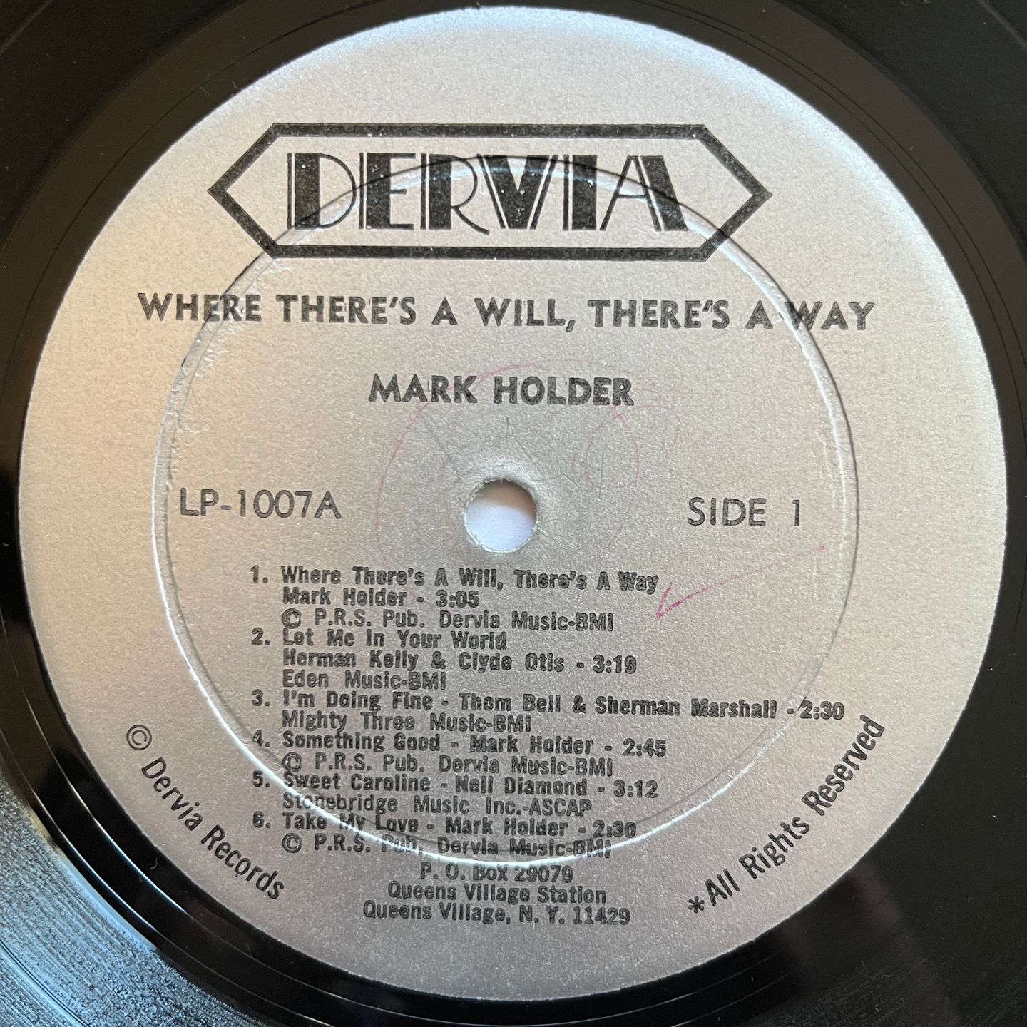 Mark Holder - Where There's A Will There's A Way | Dervia (D1007-A) - 3