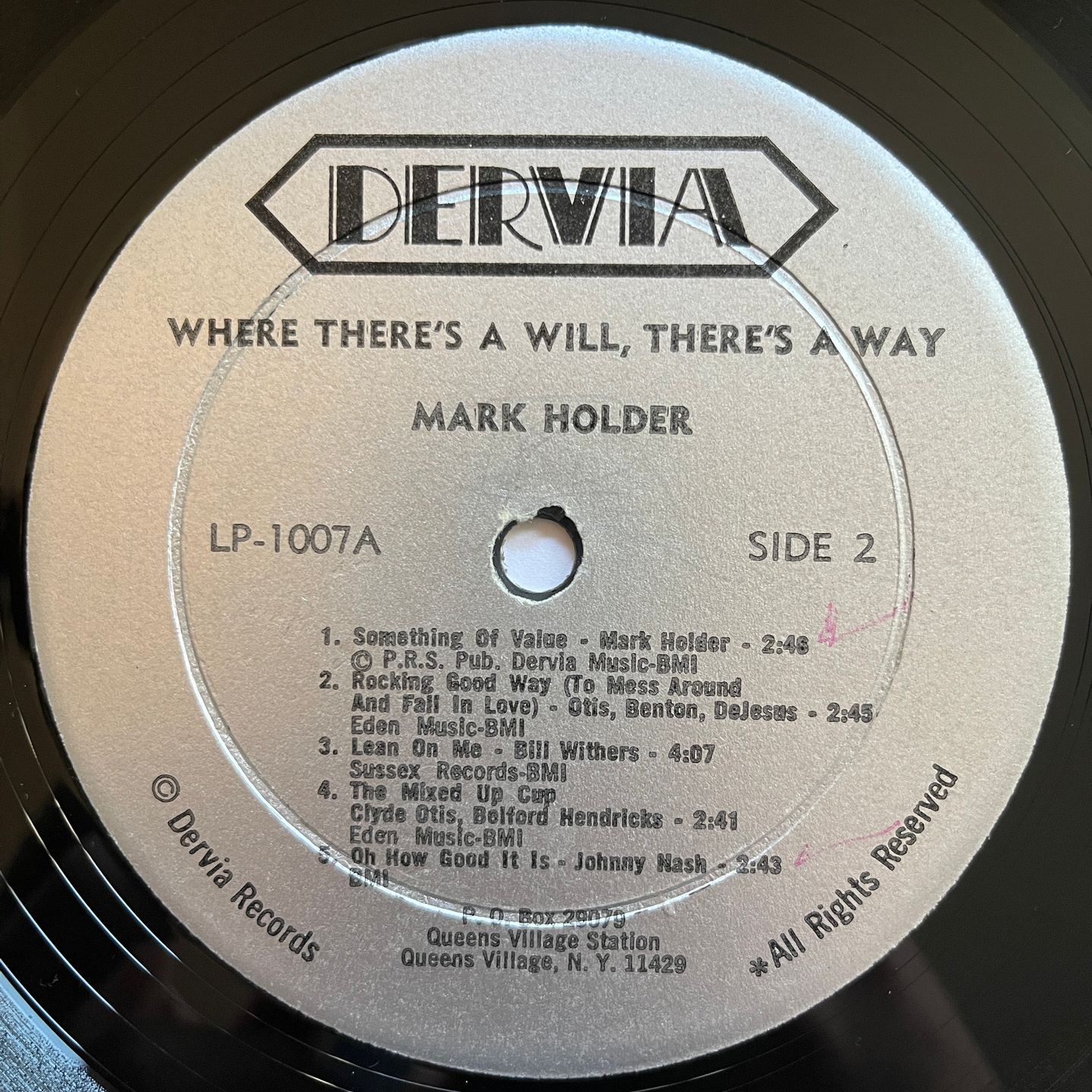 Mark Holder - Where There's A Will There's A Way | Dervia (D1007-A) - 4