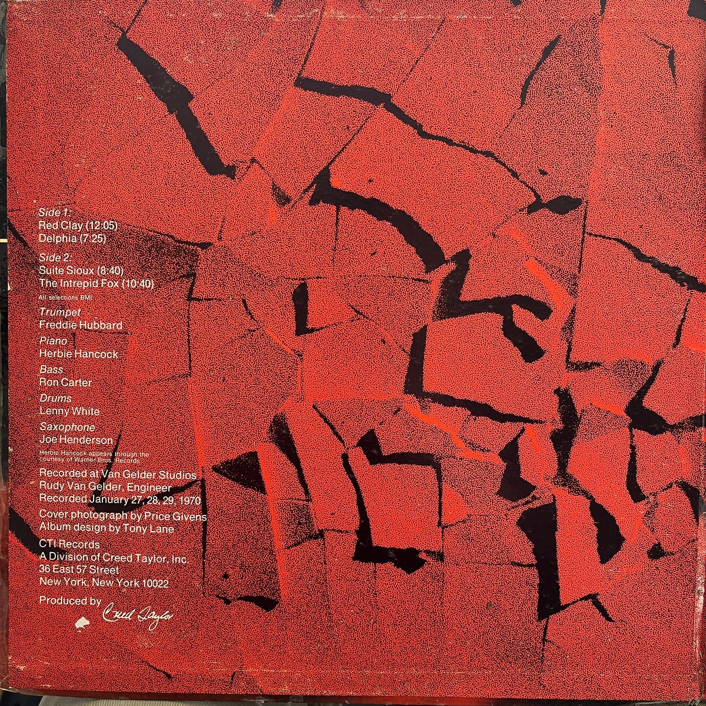 Freddie Hubbard - Red Clay | CTI Records (CTI 6001) - 5