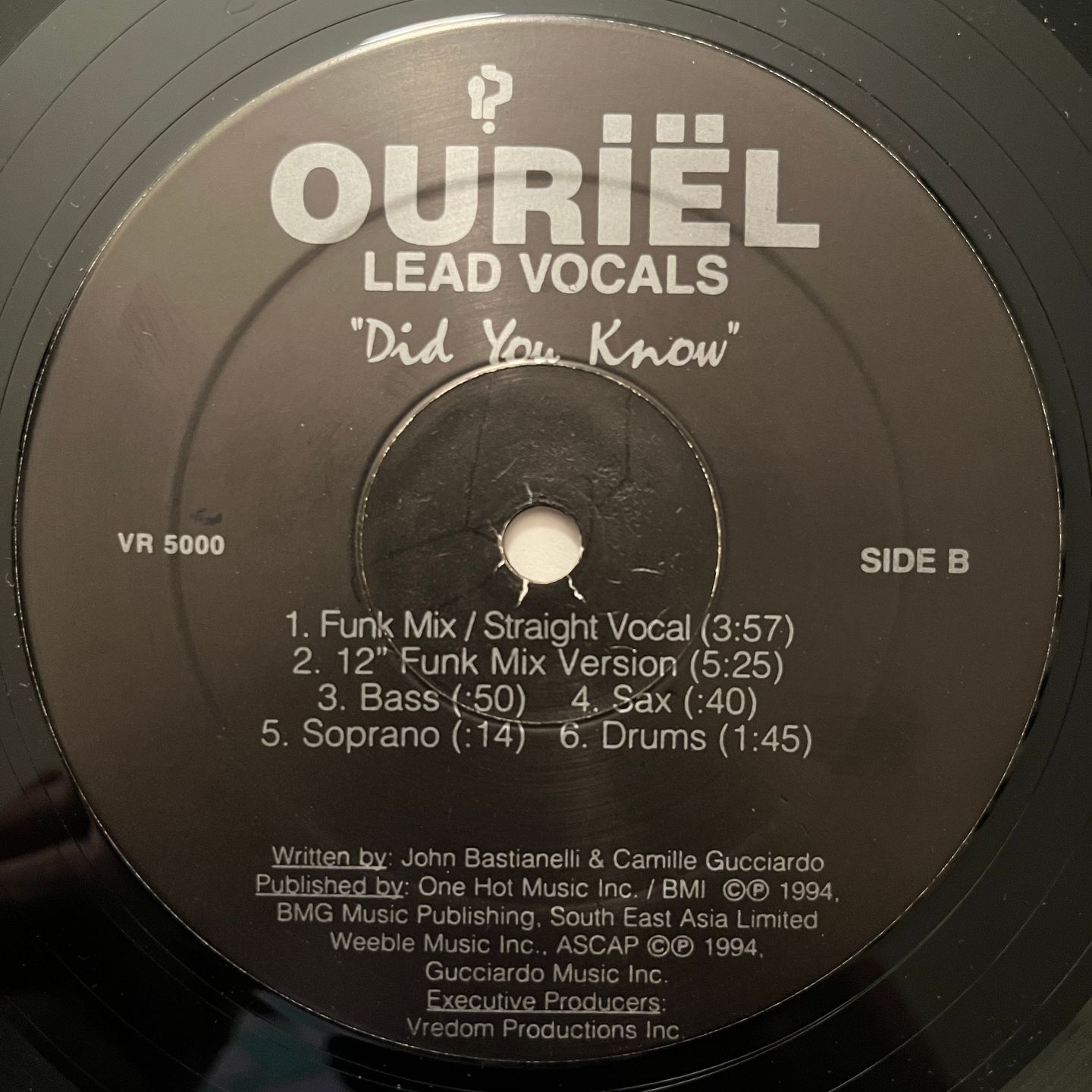 Ouriel - Did You Know | Vredom Productions (VR 5000) - 2