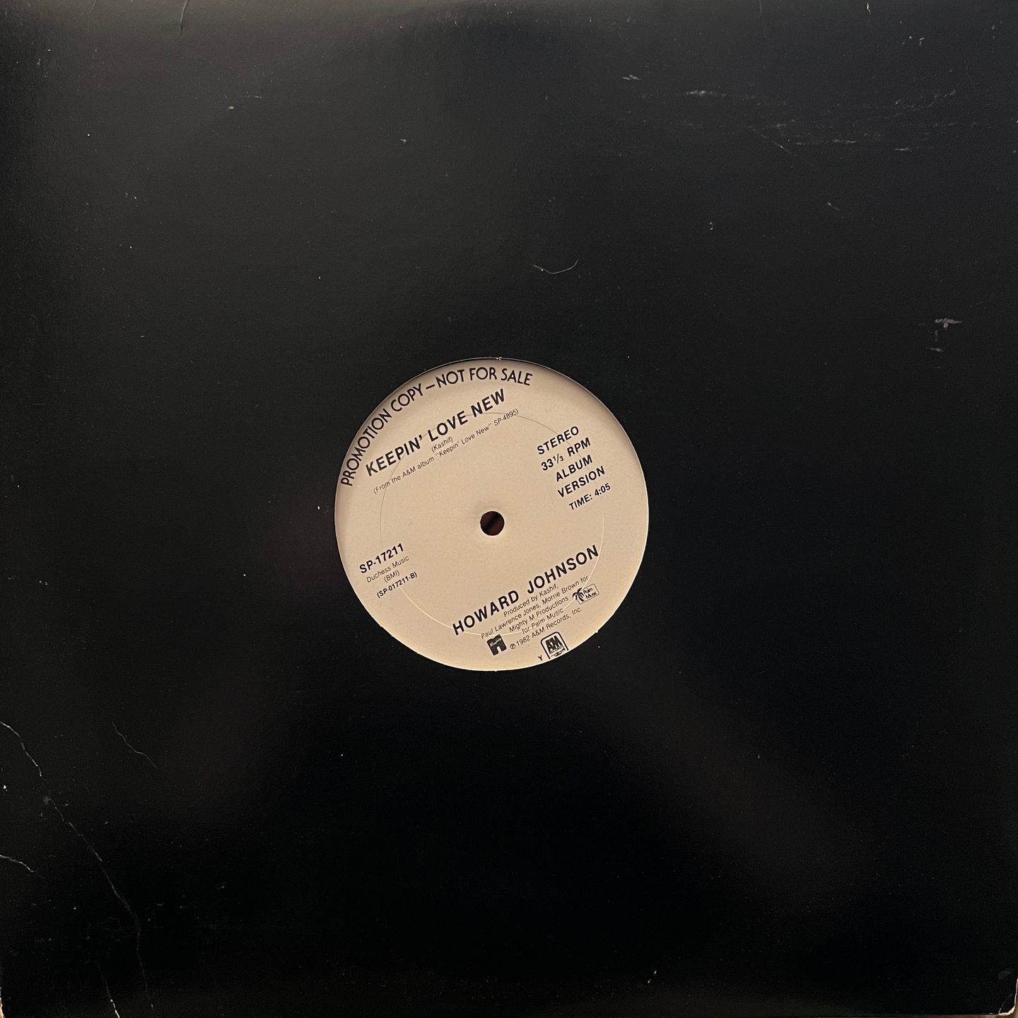 Howard Johnson - Keepin' Love New | A&M Records (SP-17211) - 3