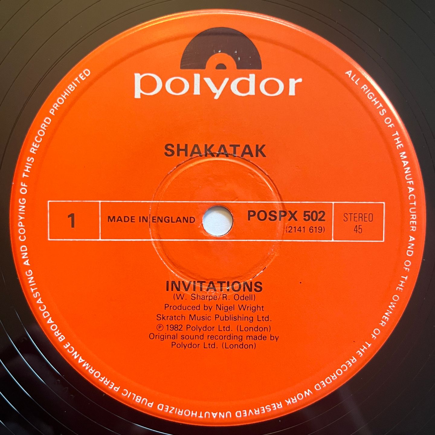 Shakatak - Invitations | Polydor (POSPX 502) - 3