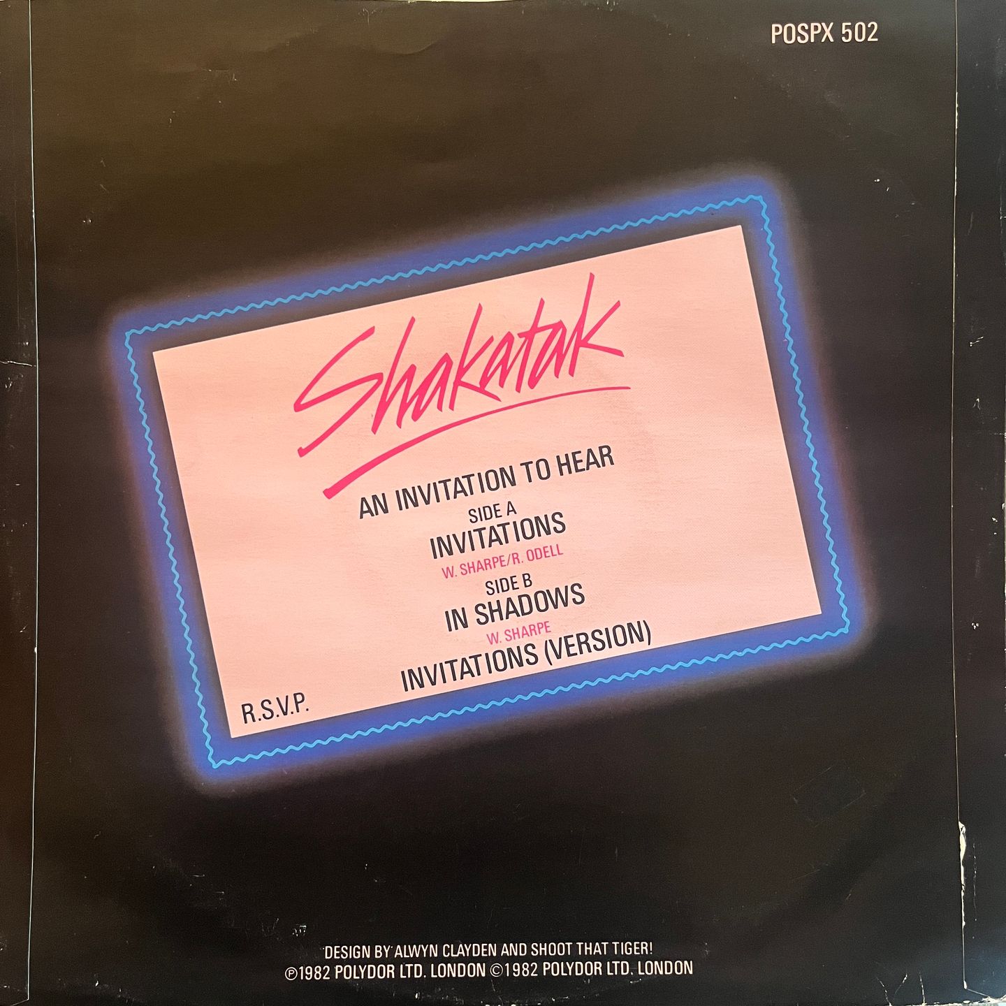 Shakatak - Invitations | Polydor (POSPX 502) - 2