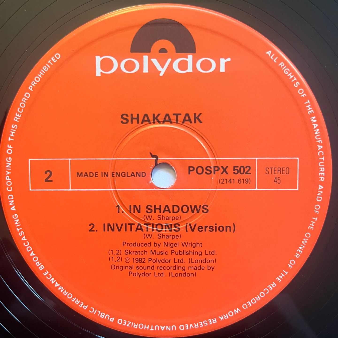 Shakatak - Invitations | Polydor (POSPX 502) - 4