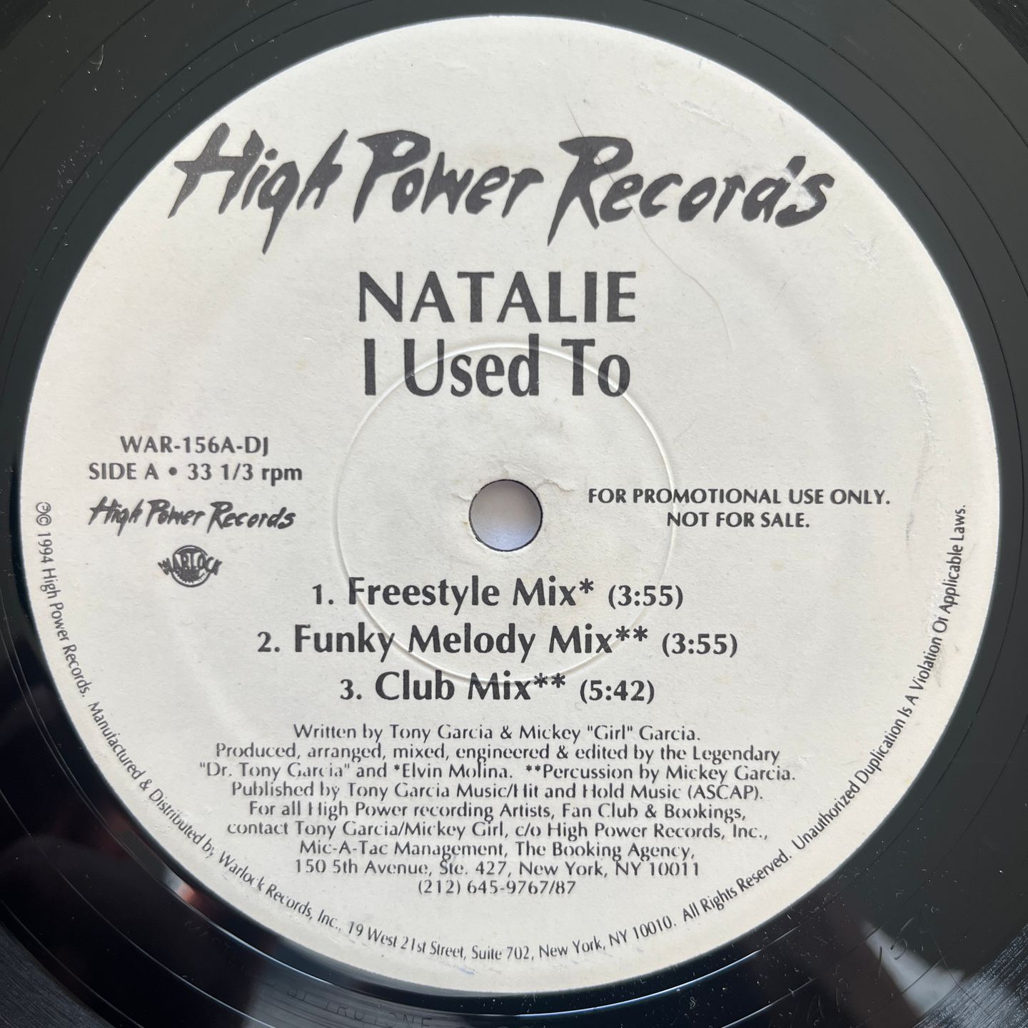 Natalie - I Used To / I Want Your Love | Warlock Records (WAR-156-DJ) - 2 Natalie - I Used To / I Want Your Love | Warlock Records (WAR-156-DJ) - 2