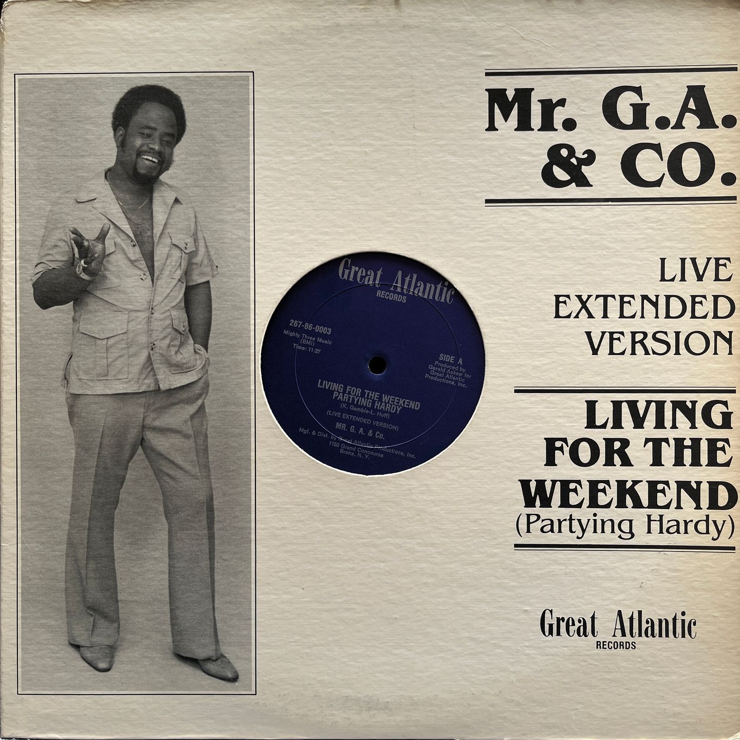 Mr. G.A. & Co. - Living For The Weekend / I'm So Into You | Great Atlantic Records, Inc. (267-86-0003) - main