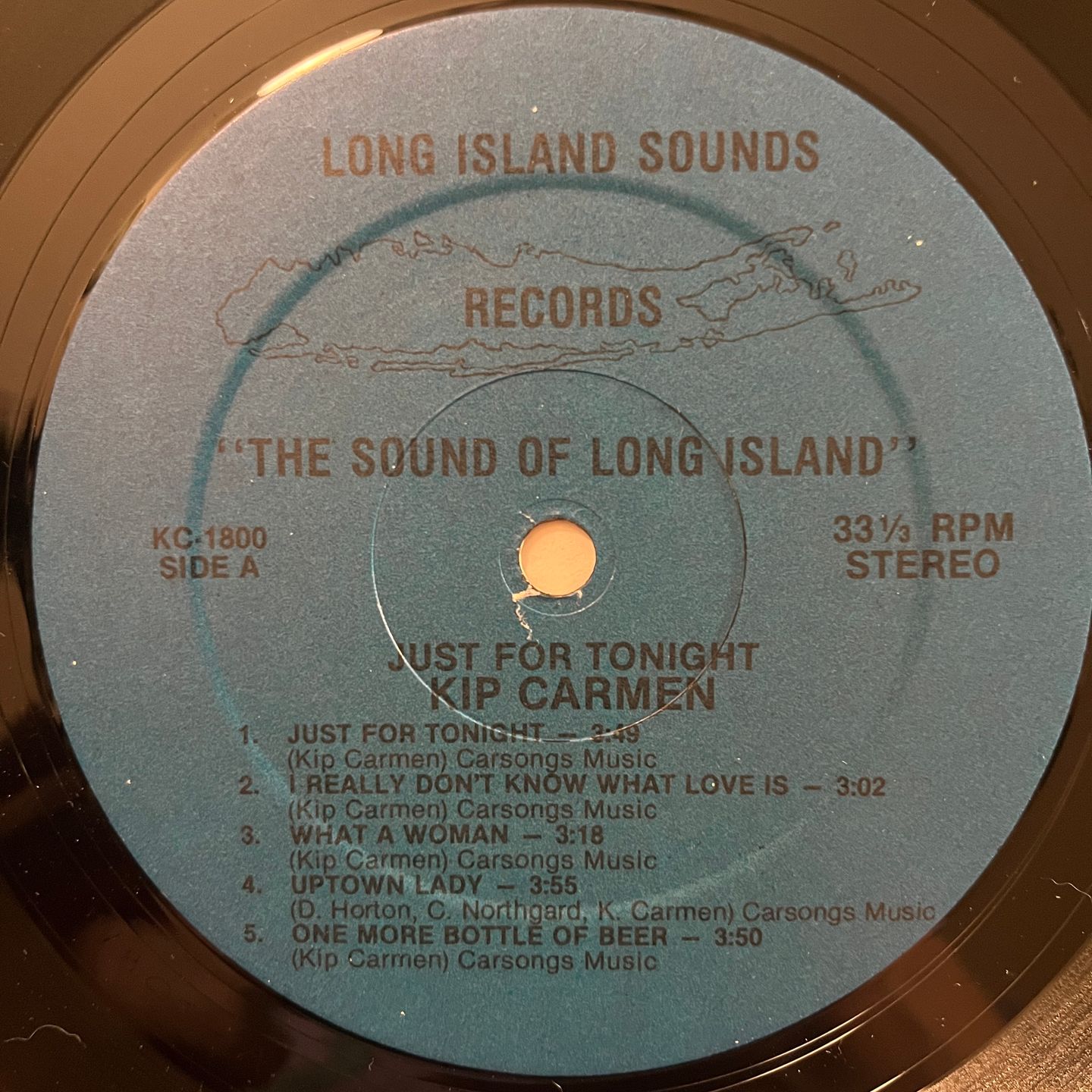 Kip Carmen - Just For Tonight | Long Island Sounds Records (KC-1800) - 3