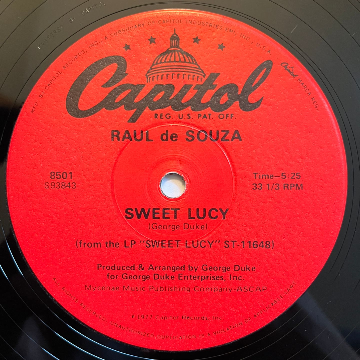 Maze Featuring Frankie Beverly / Raul de Souza - Time Is On My Side / Sweet Lucy | Capitol Records (8501) - 2 Maze Featuring Frankie Beverly / Raul de Souza - Time Is On My Side / Sweet Lucy | Capitol Records (8501) - 2