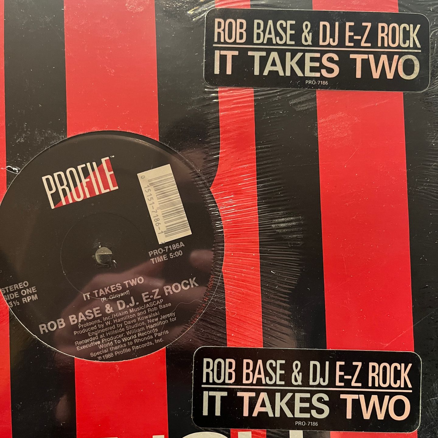 Rob Base & DJ E-Z Rock - It Takes Two | Profile Records (PRO-7186)