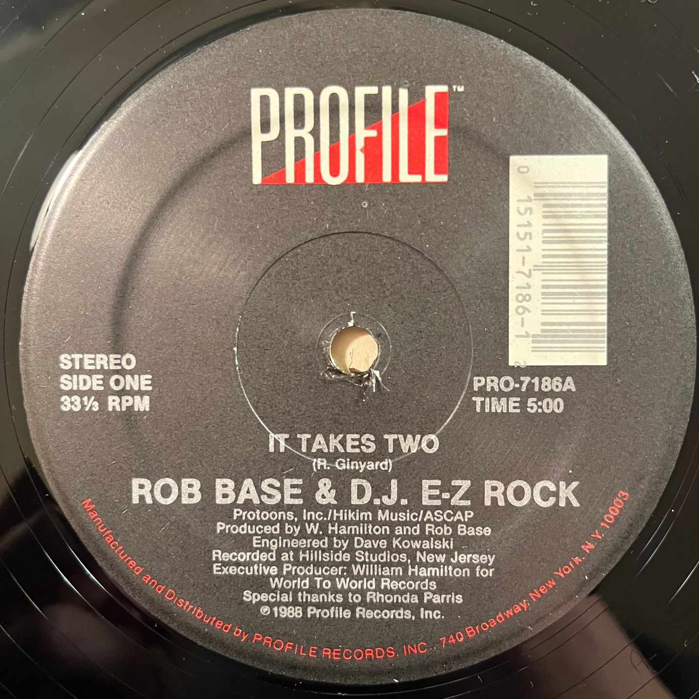 Rob Base & DJ E-Z Rock - It Takes Two | Profile Records (PRO-7186) - 2 Rob Base & DJ E-Z Rock - It Takes Two | Profile Records (PRO-7186) - 2