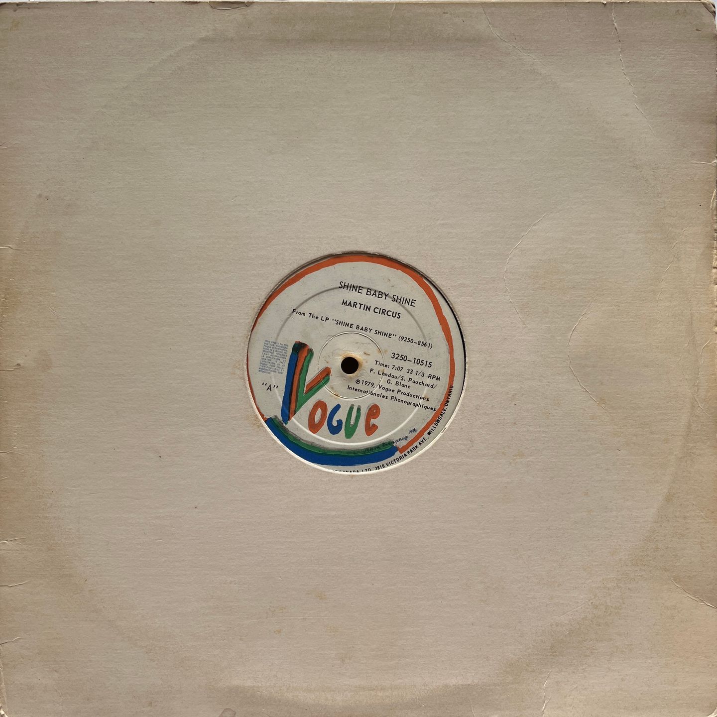 Martin Circus - Shine Baby Shine | Vogue (3250-10515) - 3