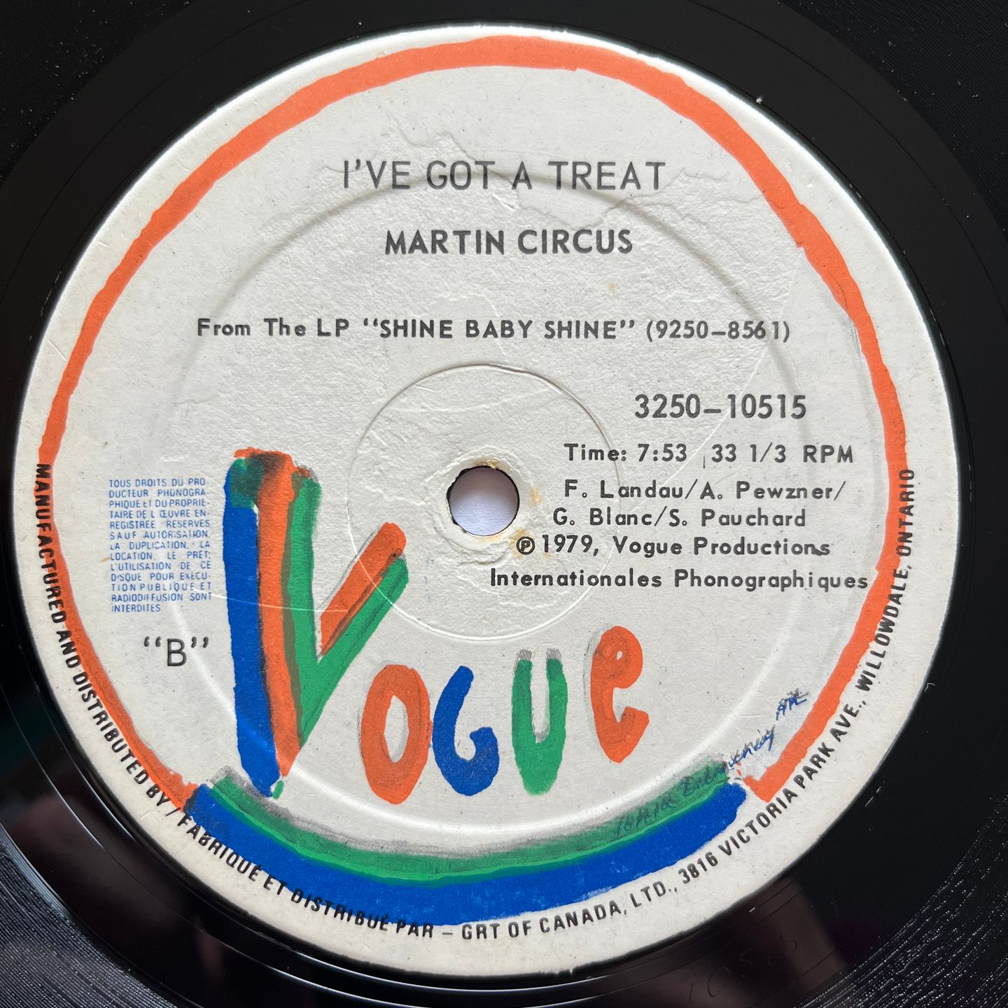 Martin Circus - Shine Baby Shine | Vogue (3250-10515) - 2