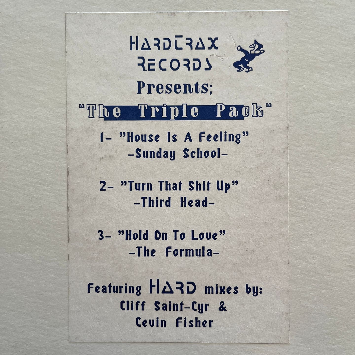 Sunday School / Third Head / The Formula - The Triple Pack | Hardtrax Records (HTR-007) - main